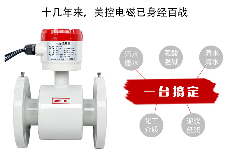 分体式电磁流量计 分体式电磁流量计