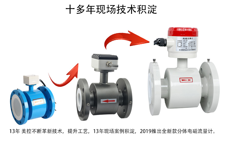 分体式电磁流量计 分体式电磁流量计
