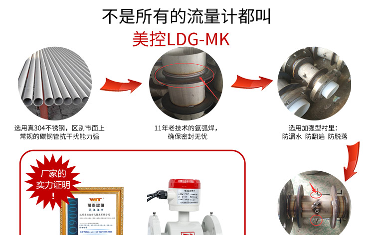 分体式电磁流量计 分体式电磁流量计