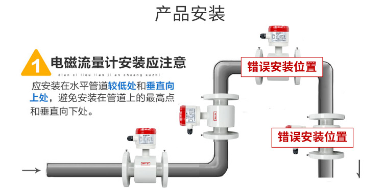 分体式电磁流量计安装 分体式电磁流量计安装