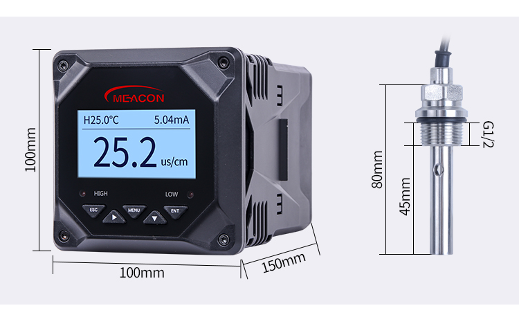 电导率仪使用尺寸