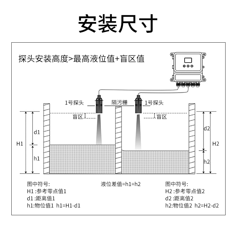 超声波液位计安装尺寸